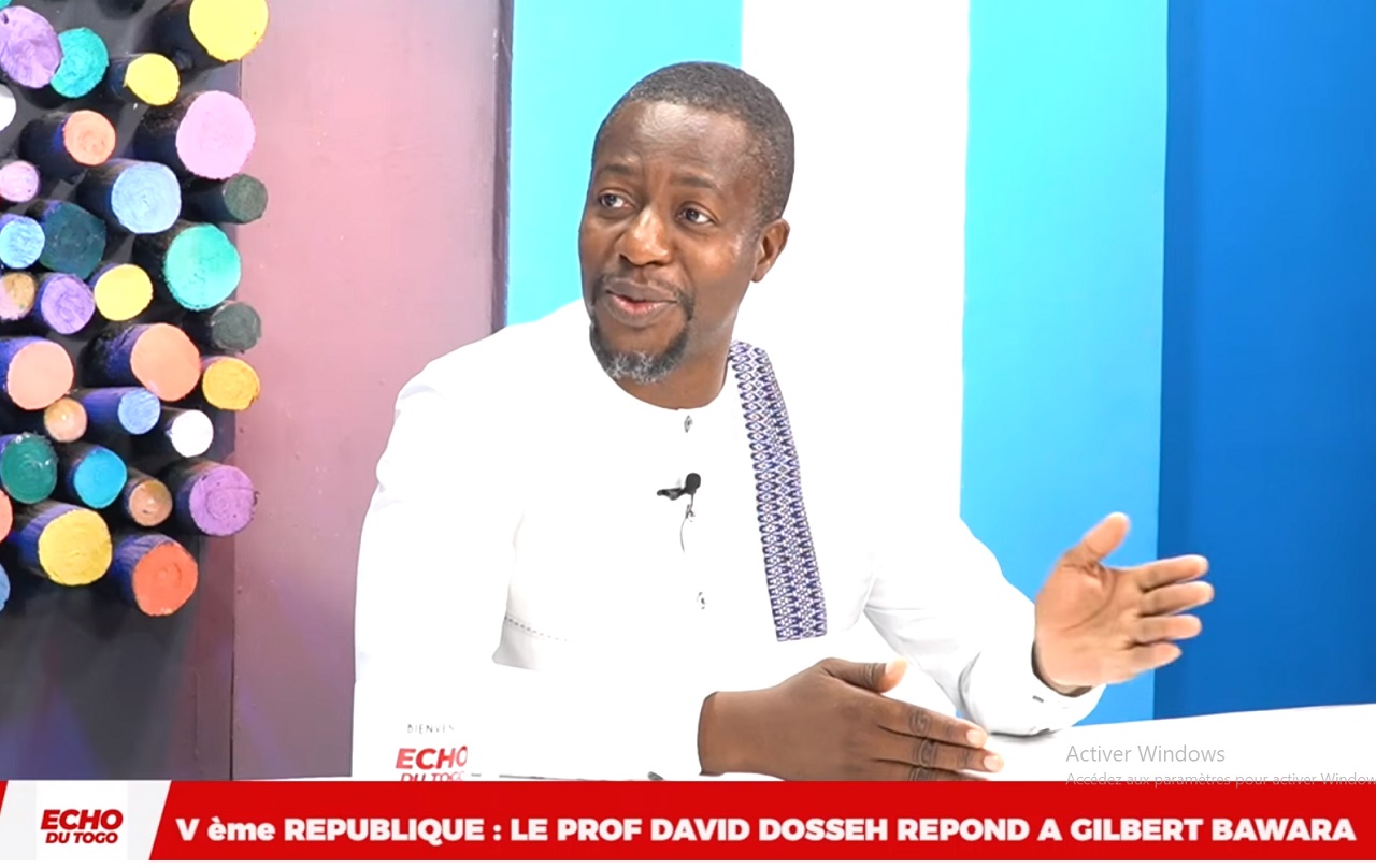 Togo- Changement constitutionnel: Prof. David Dosseh répond au Ministre Bawara (Vidéo)
