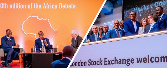  Nous emmenons l’Afrique au monde », déclare M. Adesina lors du débat Invest Africa à Londres