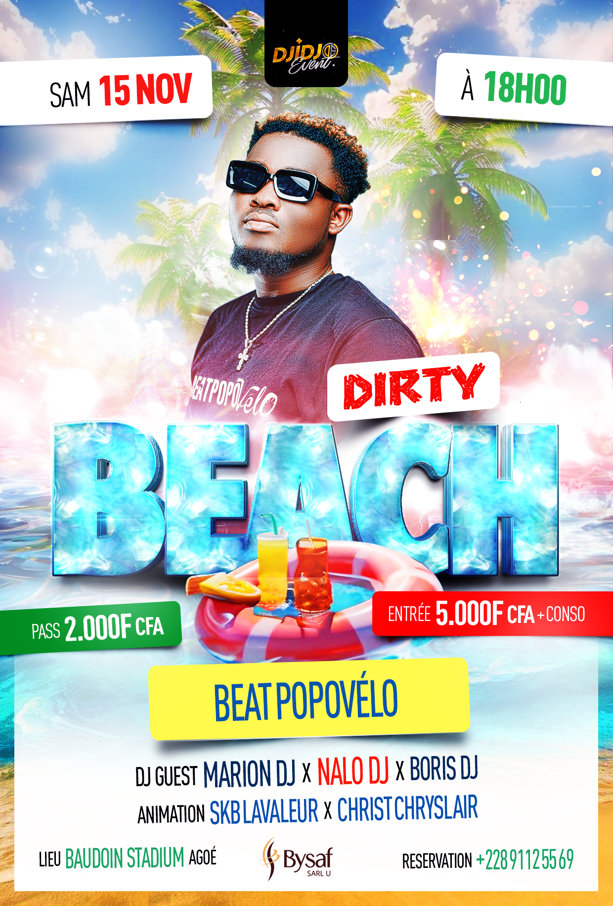 Dirty Beach 2025 : Baudoin Stadium se transforme en paradis tropical